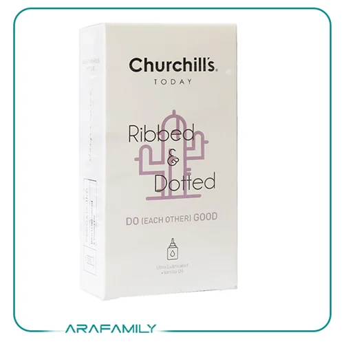 کاندوم خاردار و شیاردار وانیل چرچیلز 12 عدد