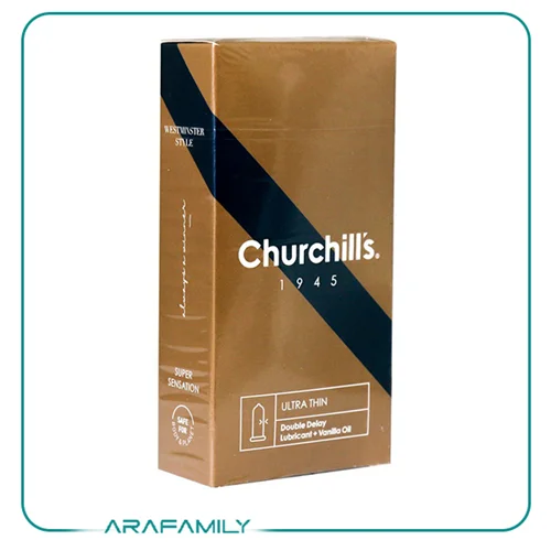 کاندوم فوق العاده نازک چرچیلز حاوی ماده تاخیری 12 عدد