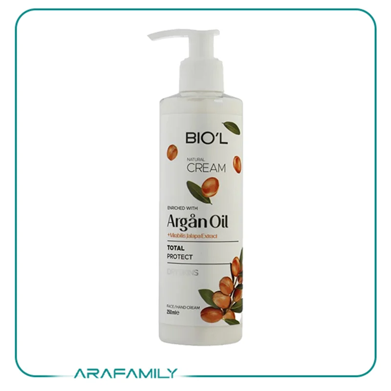 کرم مرطوب کننده بیول مدل ARGAN OIL حجم 250 میلی لیتر