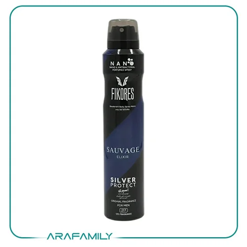اسپری بدن مردانه نانو فیکورس ساواج Sauvage elixir حجم 200 میلی لیتر