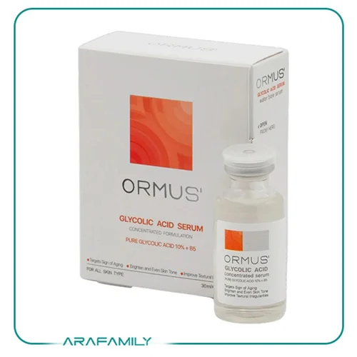 سرم پوست ضد لک گلایکولیک اسید %10 + B5 اورموس ormus