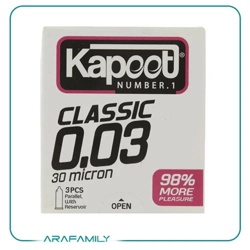 کاندوم کاپوت مدل Classic بسته 3 عددی