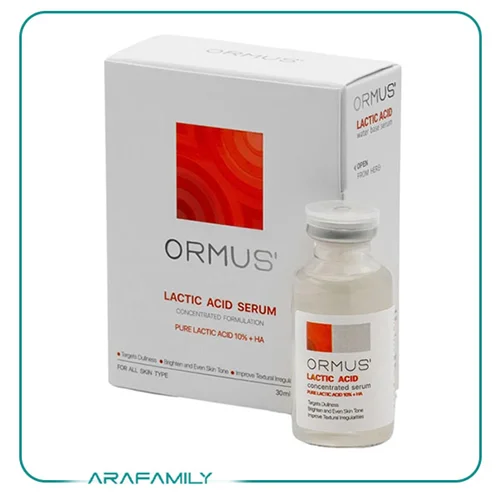 سرم پوست لاکتیک اسید %10 + هیالورونیک اسید اورموس ormus