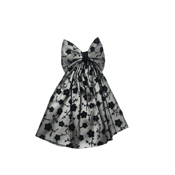 گلسر پاپیون مجلسی تور و ساتن سایز متوسط کد 2082