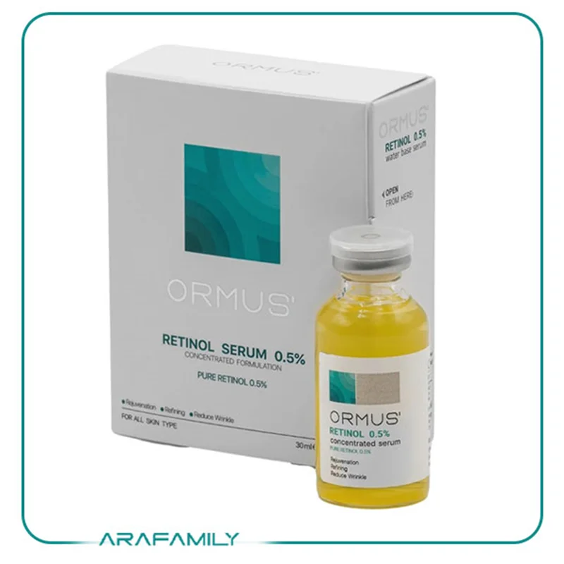 سرم پوست رتینول 0.5% اورموس ormus ضد لک