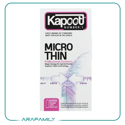 کاندوم کاپوت مدل Micro Thin بسته 12 عددی