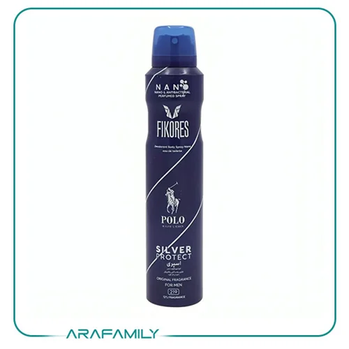 اسپری بدن مردانه نانو فیکورس پولو Polo blue حجم 200 میلی لیتر