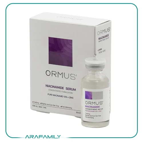 سرم پوست نیاسینامید NIACINAMIDE %10 + زینک اورموس ormus ضد لک