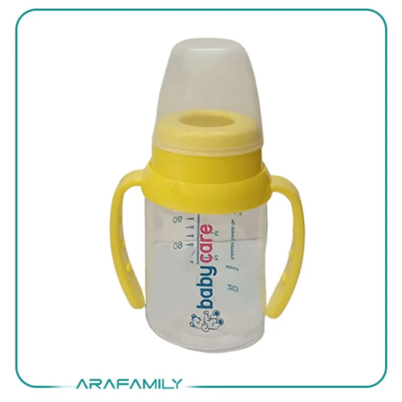 شیر خوری بیبی کر Babycare دسته دار استوانه ای حجم 120 میلی لیتر