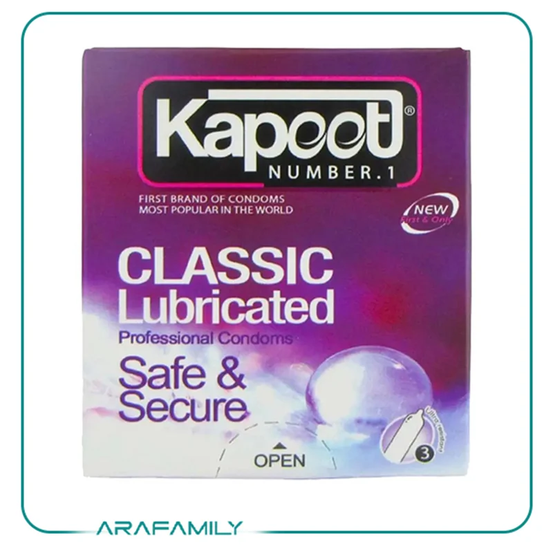 کاندوم کاپوت مدل Classic Lubricated بسته 3 عددی