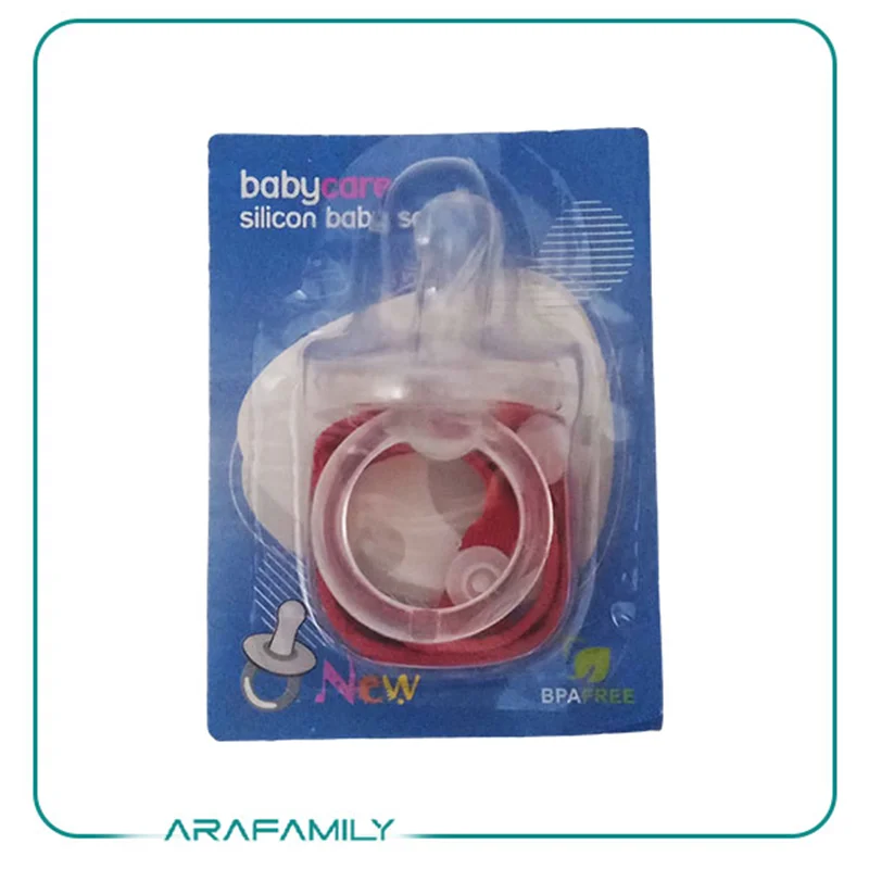 پستانک بیبی کر Babycare نوک سیلیکونی قابدار