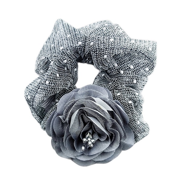 کش مو اسکرانچی طرح گل کد 2057