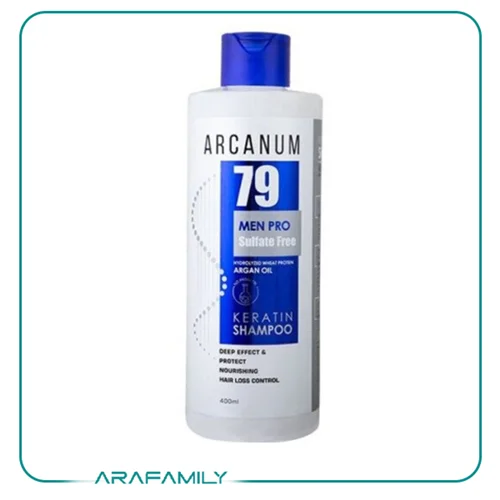 شامپو سولفات فری روغن آرگان و جوانه گندم 400 میل