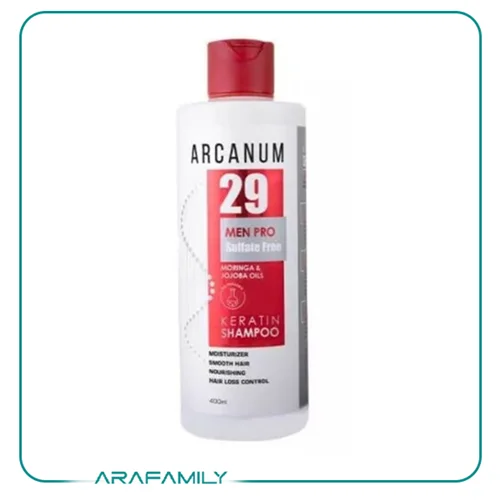 شامپو فری سولفات روغن مورینگا و جوجوبا آرکانوم 400 میل