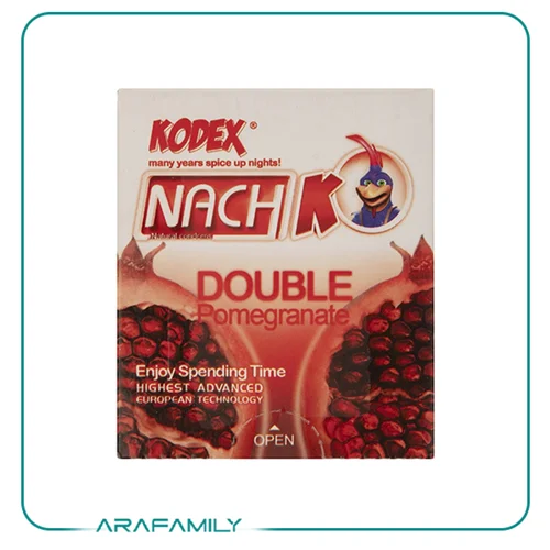 کاندوم کدکس مدل Double Pomegranate بسته 3 عددی