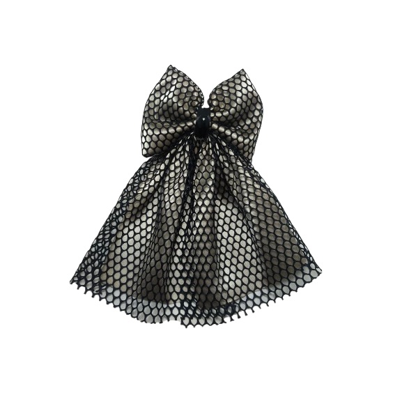 گلسر پاپیون مجلسی تور و ساتن سایز متوسط کد 2088