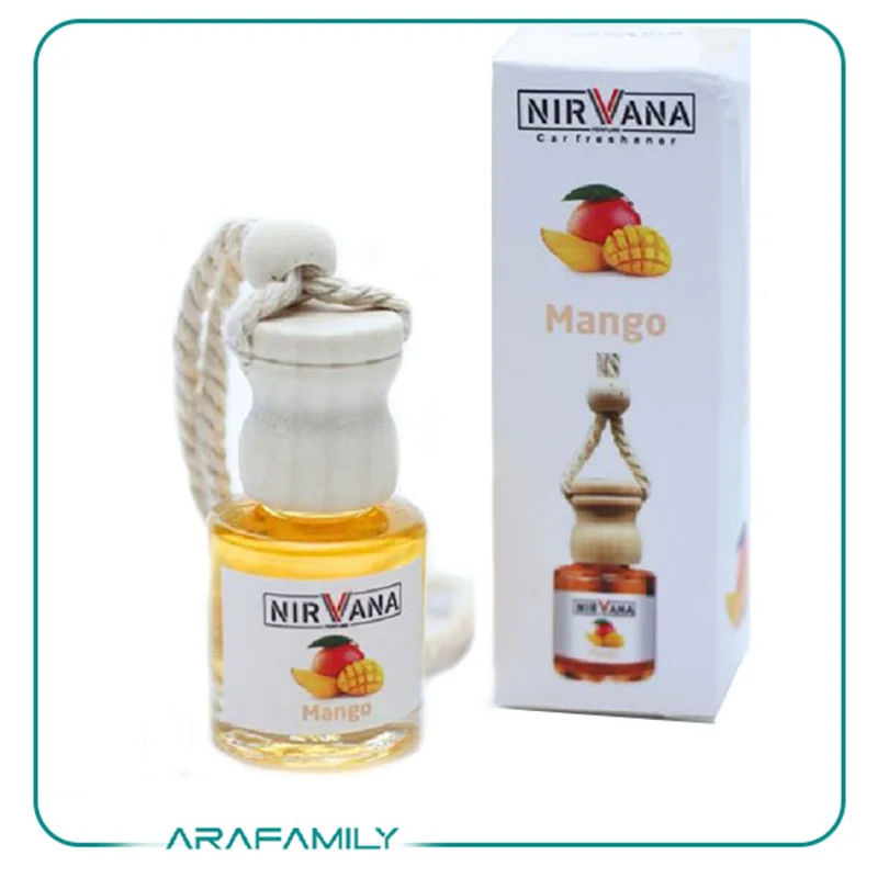 خوشبو کننده آویز ماشین درب چوبی نیروانا انبه Mango حجم 10 میلی لیتر
