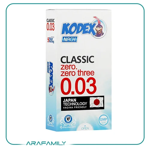 کاندوم ناچ کدکس مدل 0.03 بسته 10 عددی