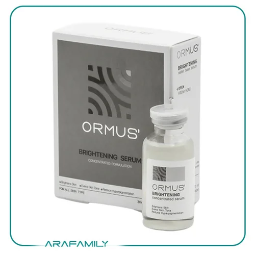سرم پوست روشن کننده ضد لک آلفا آربوتین اورموس ormus