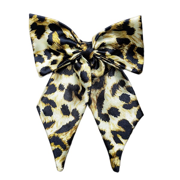 گلسر پاپیون مجلسی طرح پلنگی سایز متوسط کد 3024