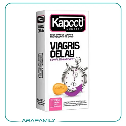 کاندوم کاپوت مدل Viagris Delay بسته 12 عددی