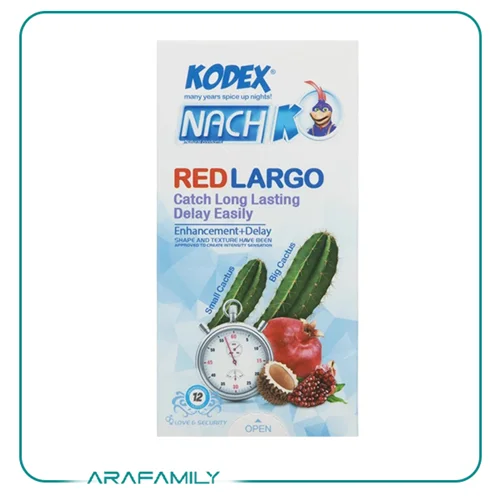 کاندوم تاخیری رد لارگو کدکس 12 عددی